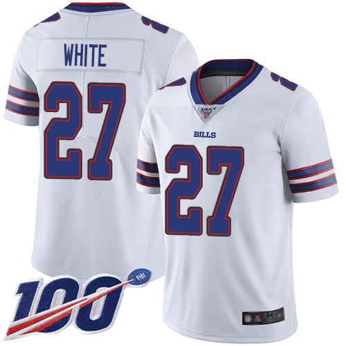 Men Buffalo Bills #27 Tre Davious White White Vapor Untouchable Limited Player 100th Season NFL Jersey->buffalo bills->NFL Jersey
